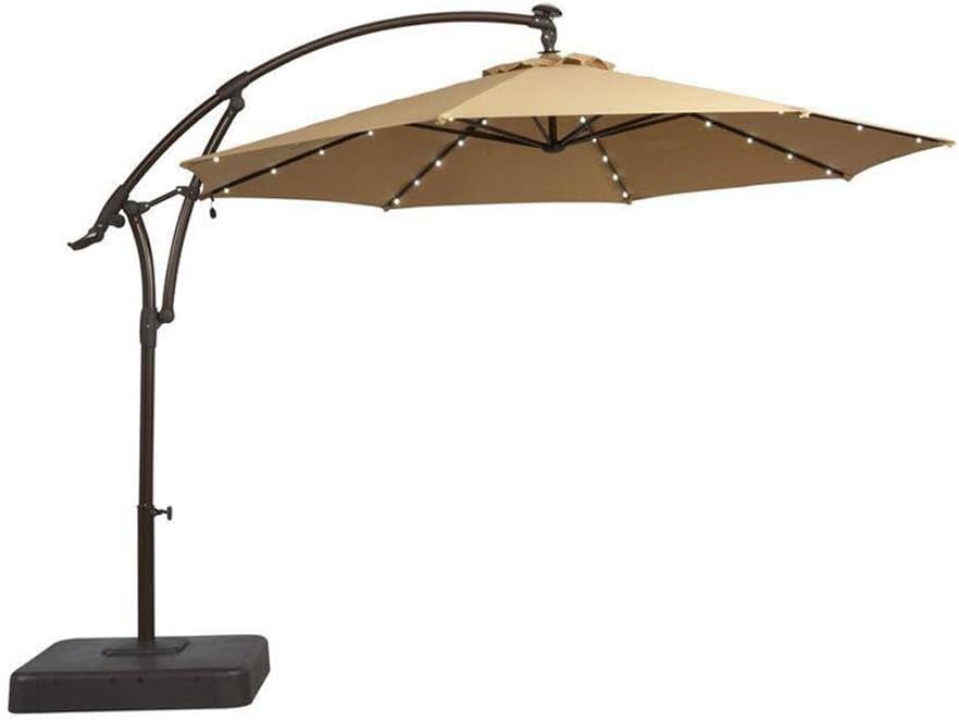 Garden Winds Replacement Canopy Top Cover for Hampton Bay LED Offset Solar Umbrella - WILL FIT MODEL YJAF-052 ONLY - WILL NOT FIT ANY OTHER MODEL