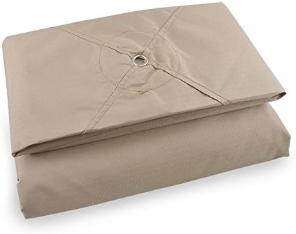 Garden Winds Replacement Canopy Top Cover for the Simply Shade 11ft LED Umbrella - Upgraded Fabric Riplock 500 - Will Fit Models AG45RLD-LS-3, AG45RLDT2-LS-2, AG45RLDT2-LS-1