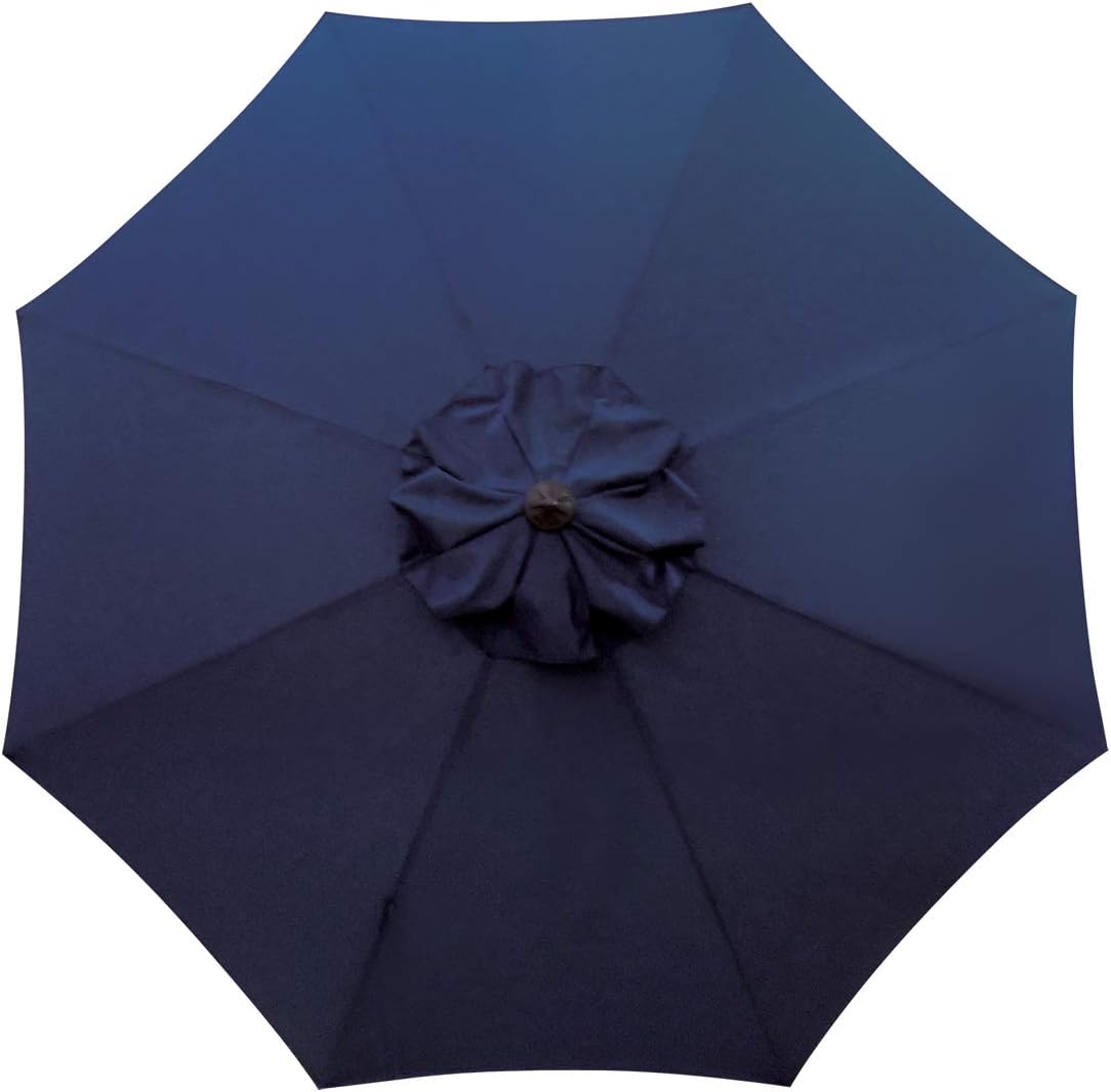 9ft Patio Umbrella Replacement Canopy Market Umbrella Top Outdoor Umbrella Canopy with 8 Ribs,Vented Canopy, Fade Resistant, UPF 50+ Excellent Sun Protection