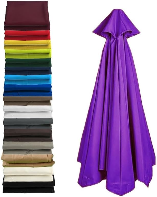 Cantilever umbrella replacement canopy 11ft – 8 Ribs Patio Offset Umbrella Fabric Top Cover with UV-Resistant Polyester for Outdoor Garden Deck Backyard(Royal blue)