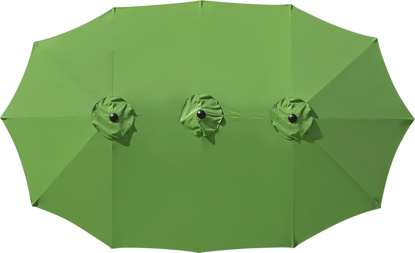12 Ribs Umbrella Canopy Replacement for 15ft Double-Sided Patio Umbrella, Frame NOT Included