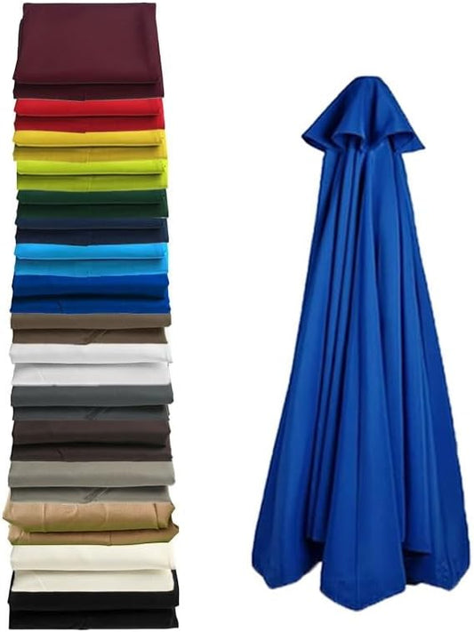 Cantilever umbrella replacement canopy 11ft – 8 Ribs Patio Offset Umbrella Fabric Top Cover with UV-Resistant Polyester for Outdoor Garden Deck Backyard(Royal blue)