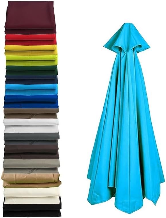 Cantilever umbrella replacement canopy 11ft – 8 Ribs Patio Offset Umbrella Fabric Top Cover with UV-Resistant Polyester for Outdoor Garden Deck Backyard(Royal blue)