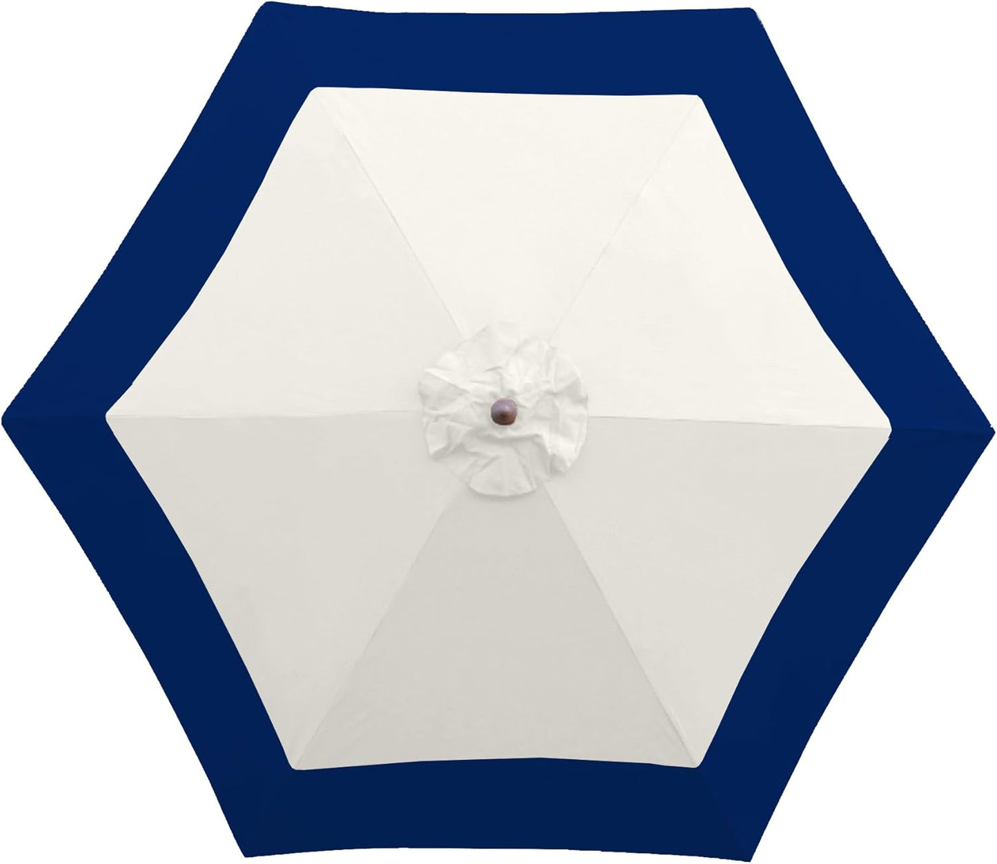Formosa Covers 9ft 6 Ribs Market Patio Umbrella Replacement Canopy - Top Canvas - 300D UV Protective and Water Resistant Umbrella Olefin Fabric- Premium Quality Replacement Canopy Cover ONLY (Navy)