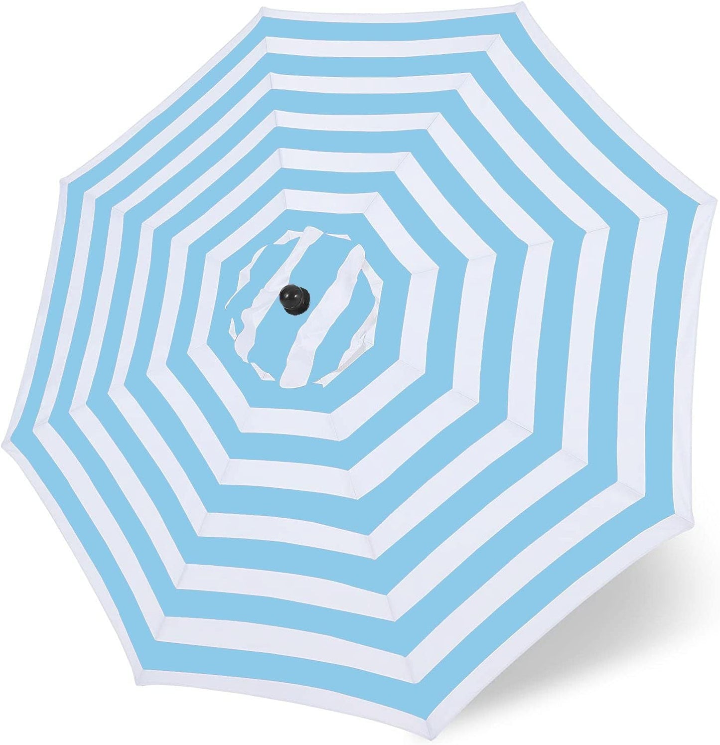 9ft Patio Umbrella Replacement Canopy Market Umbrella Top Outdoor Umbrella Canopy with 8 Ribs,Vented Canopy, Fade Resistant, UPF 50+ Excellent Sun Protection