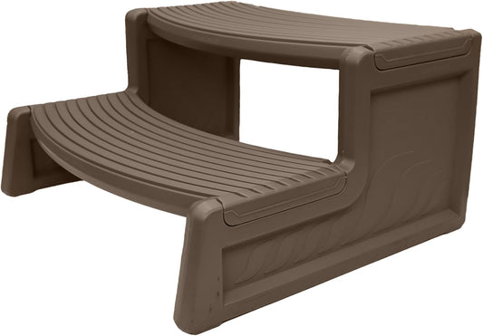 Confer Plastics Resin Multi Purpose Outdoor Non Slip Portable Spa and Hot Tub Handi-Step Deck Patio Steps Accessories, Portobello
