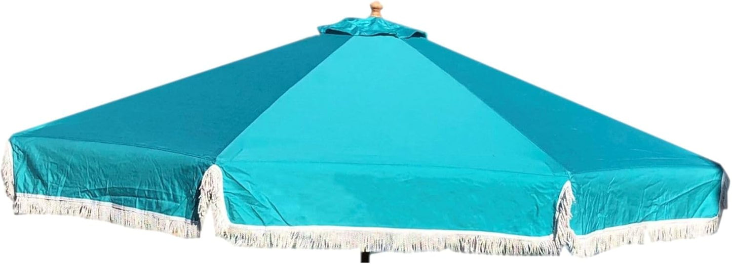 Formosa Covers 9ft 6 Ribs Market Patio Umbrella Replacement Canopy - Top Canvas - 300D UV Protective and Water Resistant Umbrella Olefin Fabric- Premium Quality Replacement Canopy Cover ONLY (Navy)