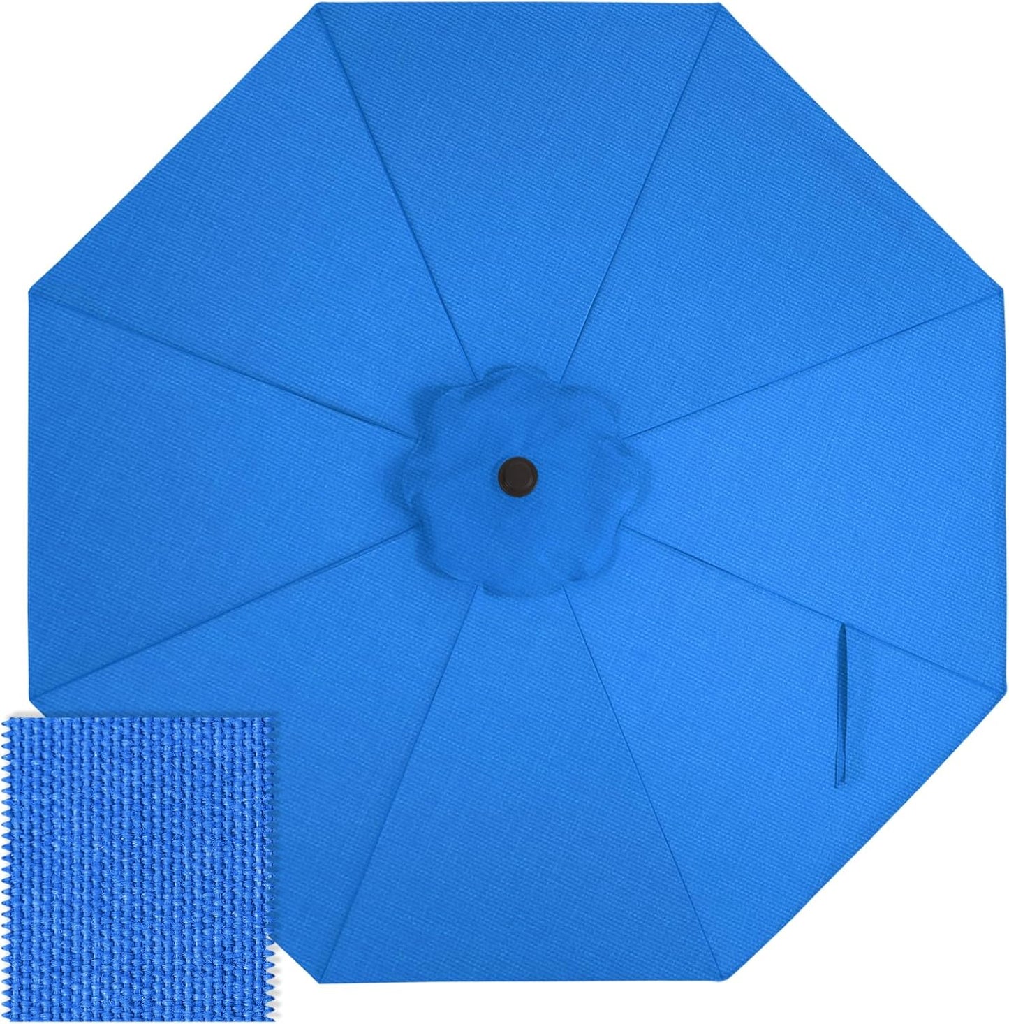 ABCCANOPY OLEFIN® 5-Year Non Fading 9FT Patio Umbrella Replacement Canopy Only (Turquoise)