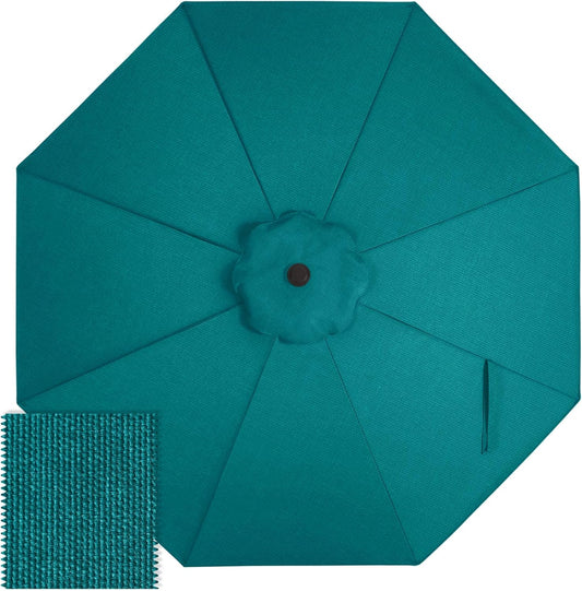 ABCCANOPY OLEFIN® 5-Year Non Fading 9FT Patio Umbrella Replacement Canopy Only (Turquoise)