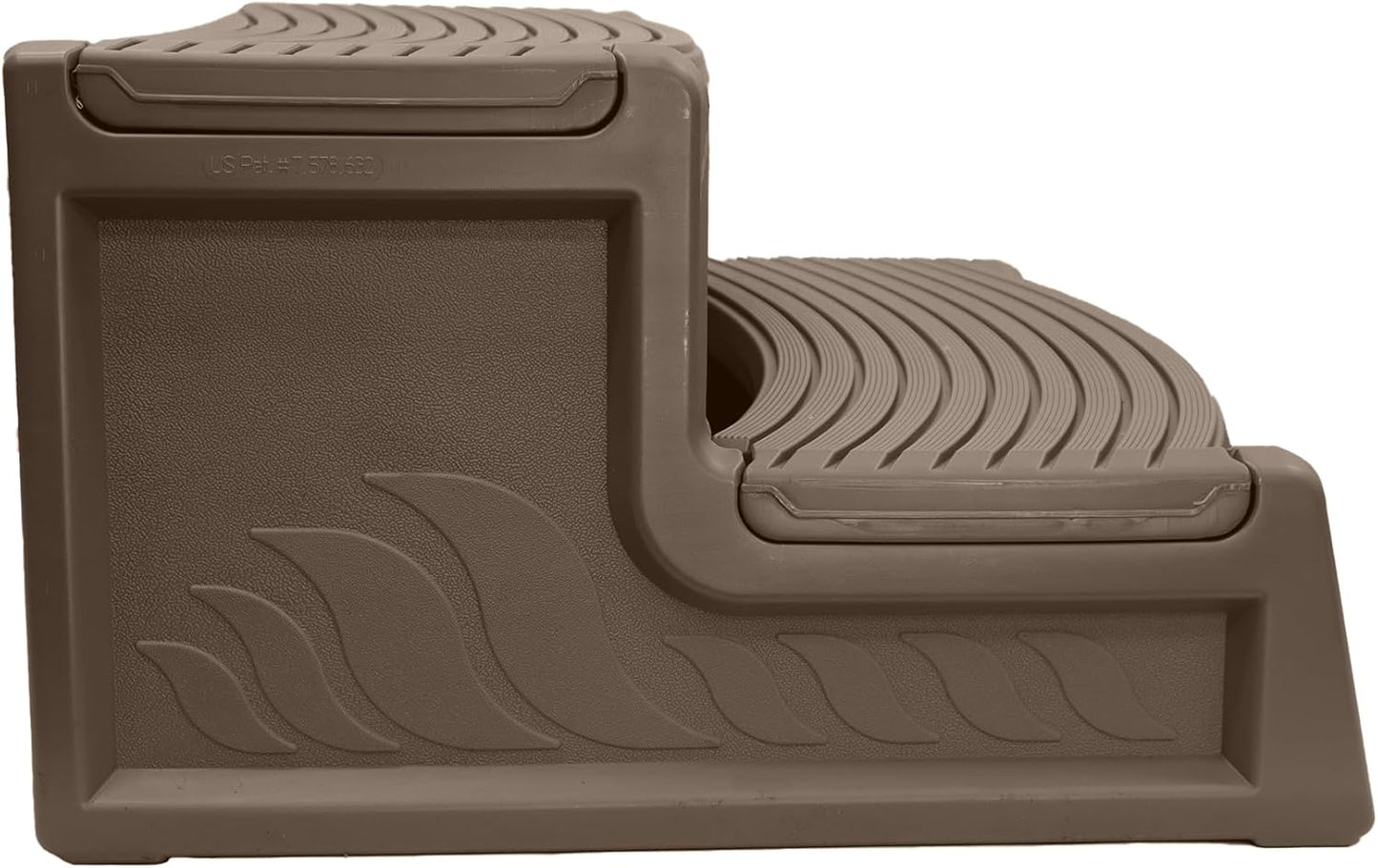 Confer Plastics Resin Multi Purpose Outdoor Non Slip Portable Spa and Hot Tub Handi-Step Deck Patio Steps Accessories, Portobello