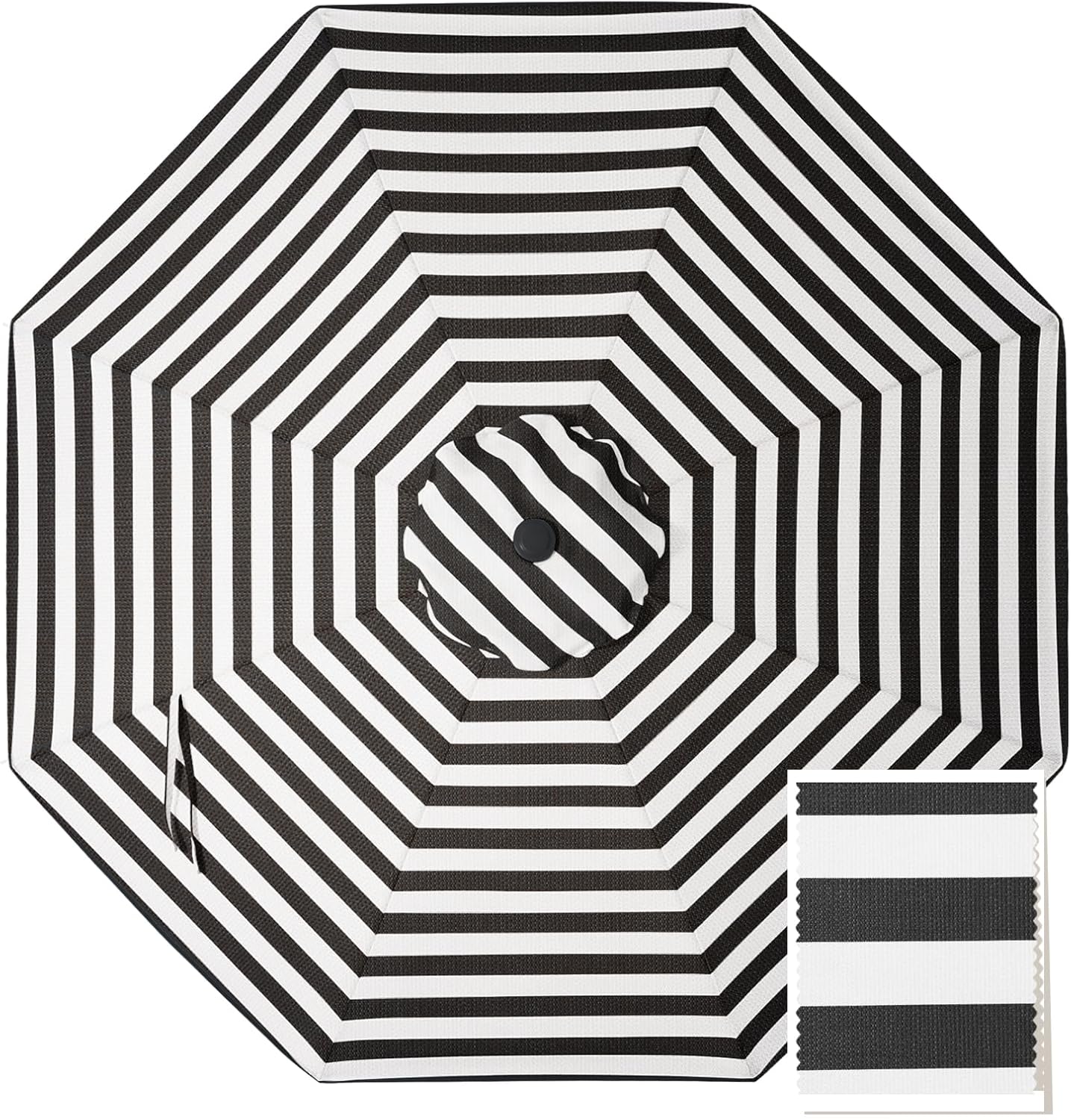 MASTERCANOPY 5-Year-Non-Fading Olefin 9FT Patio Umbrella Replacement Canopy-Antique Beige Canopy Only