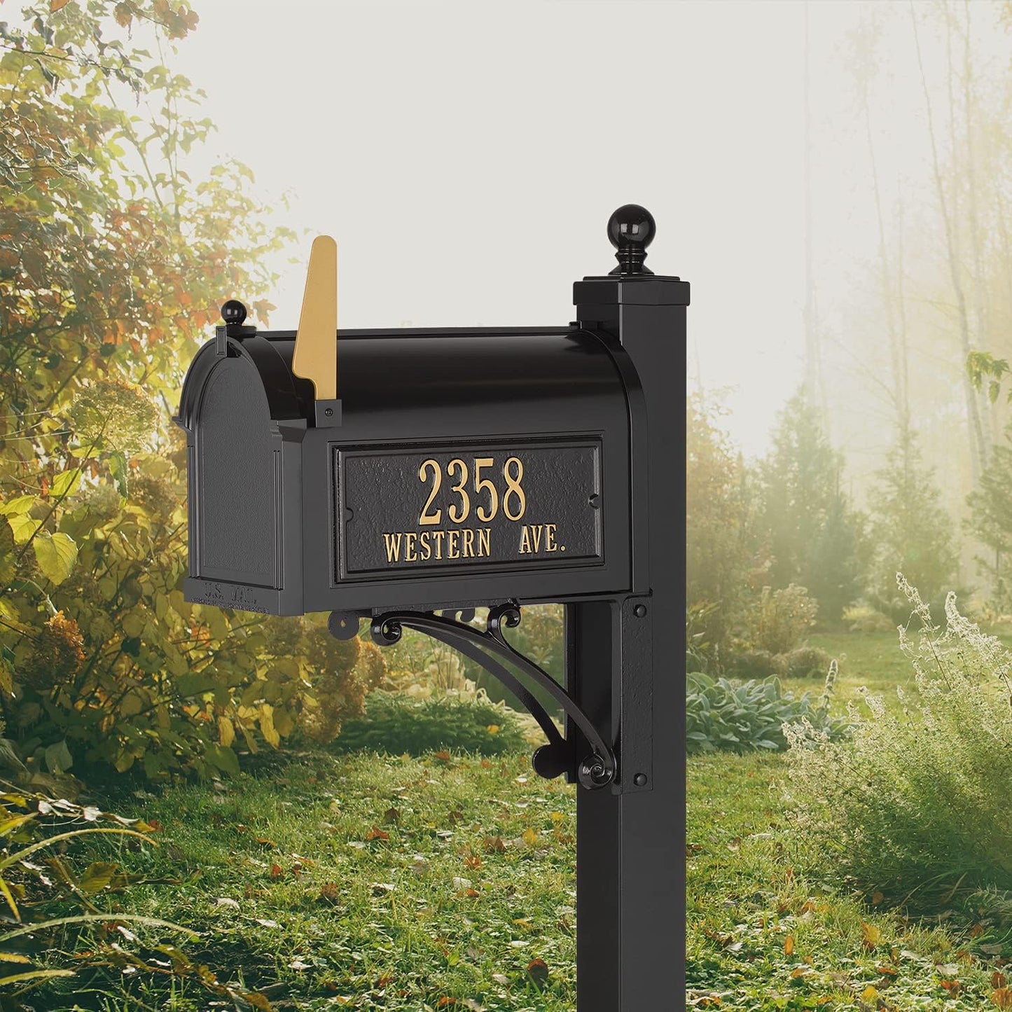 Whitehall Deluxe Streetside Mailbox Package,Bronze,Extra Large,70727