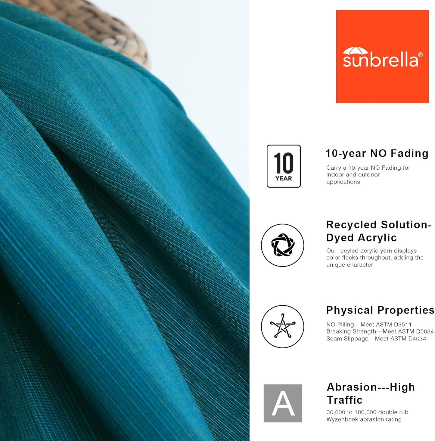 MASTERCANOPY 5-Year-Non-Fading Olefin 9FT Patio Umbrella Replacement Canopy-Antique Beige Canopy Only