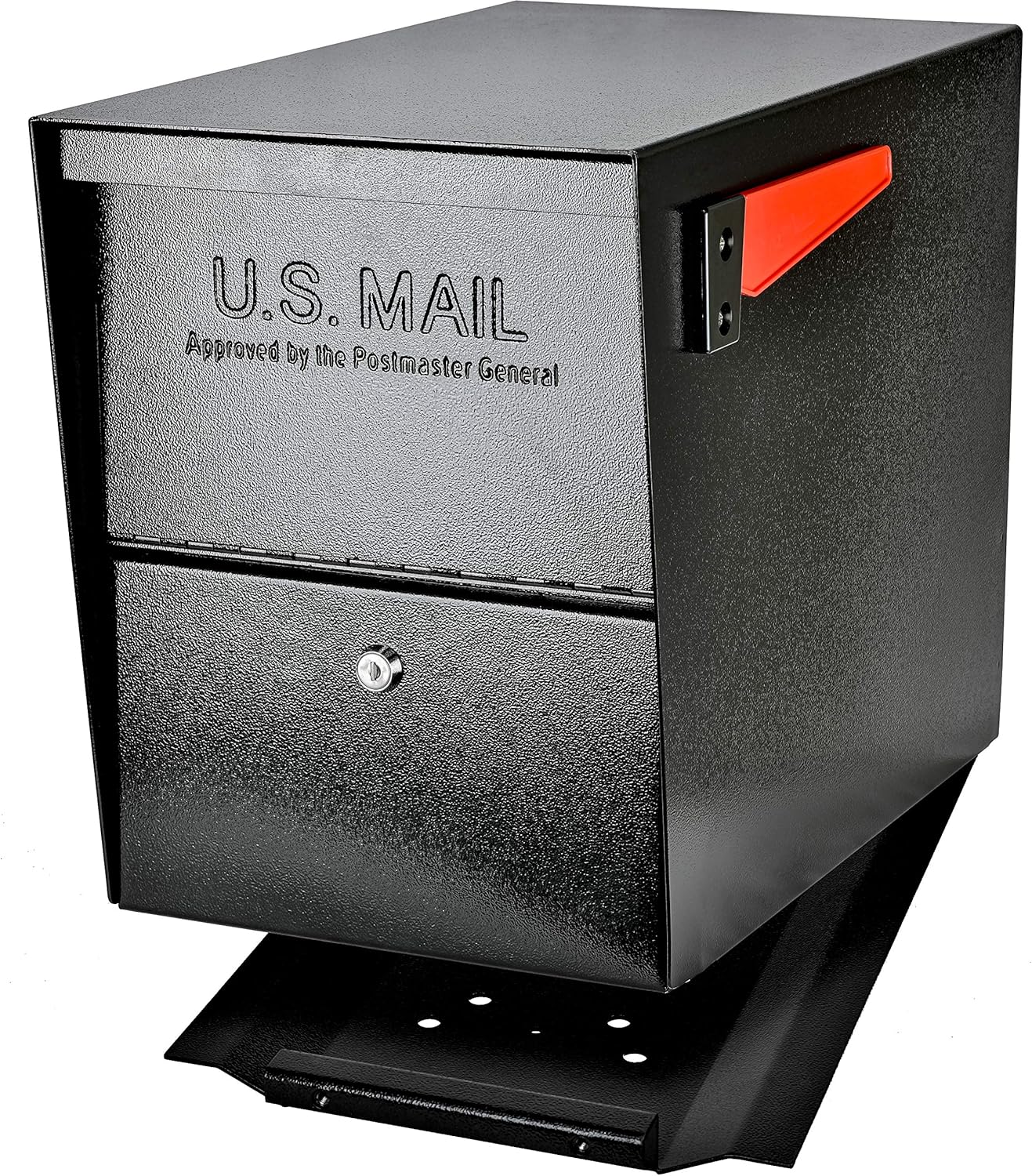Mail Boss Security Mailbox, Bronze 7208 Package Master Curbside Locking 21.5 in. x 16.5 in. x 12 in.