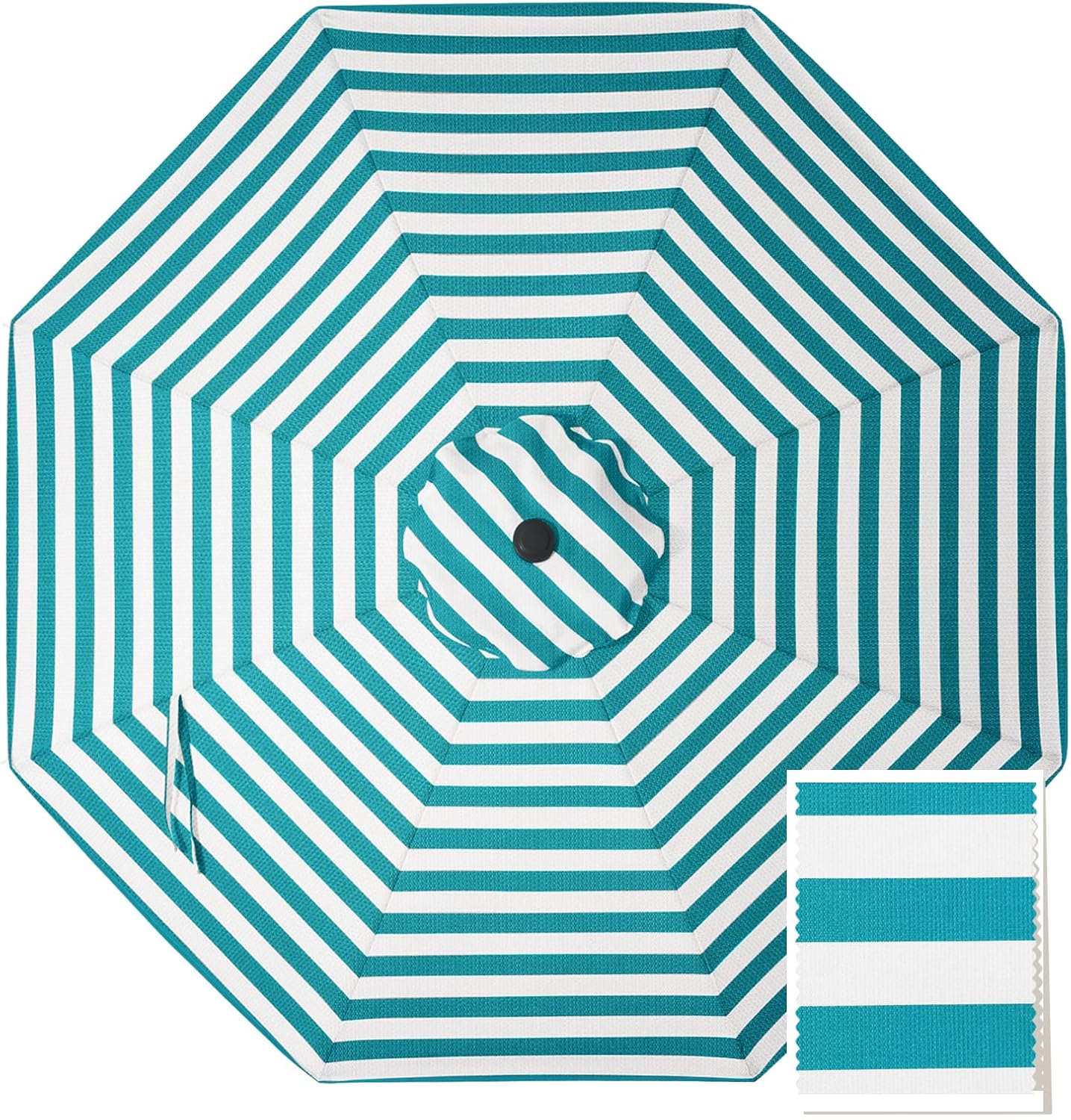 MASTERCANOPY 5-Year-Non-Fading Olefin 9FT Patio Umbrella Replacement Canopy-Antique Beige Canopy Only